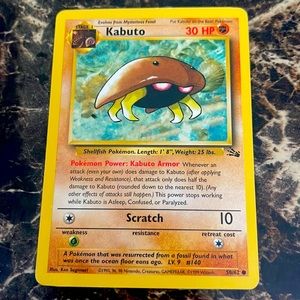 Kabuto 1995 Pokémon card
